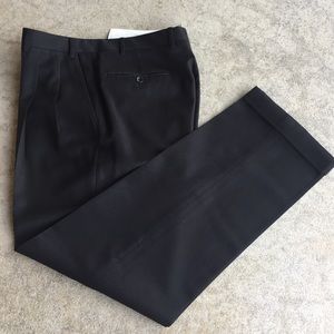 Canali Italy Black 100% Wool Pants Size 33x30